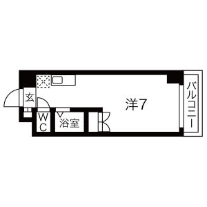 ワンルーム 間取り図