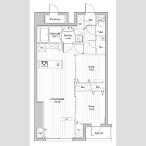 2LDK 間取り図