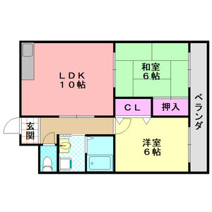 2LDK 間取り図