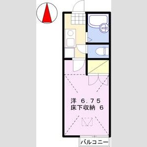 1K 間取り図