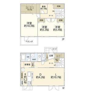 3LDK 間取り図