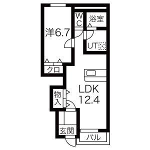 2LDK 間取り図