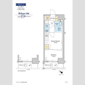1DK 間取り図