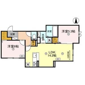 2LDK 間取り図