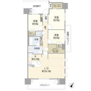 3LDK 間取り図