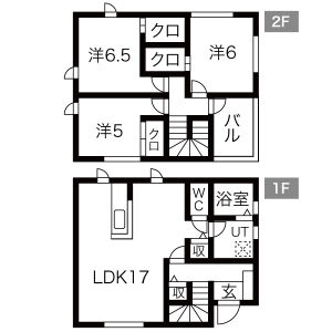 3LDK 間取り図
