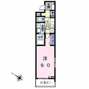 1K 間取り図