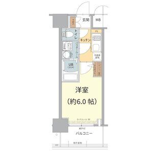1K 間取り図
