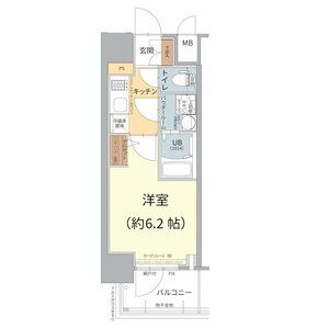1K 間取り図