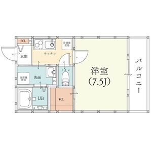 1K 間取り図