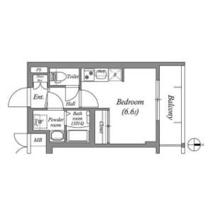 ワンルーム 間取り図