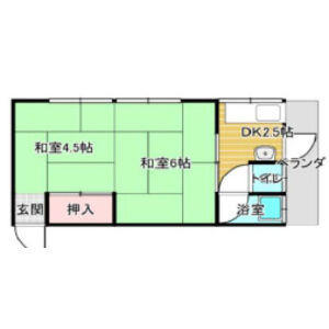 2DK 間取り図