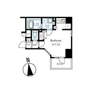 ワンルーム 間取り図