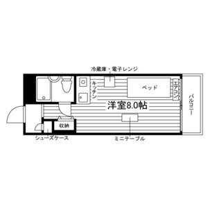 ワンルーム 間取り図
