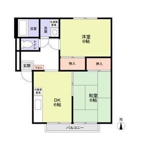 2DK 間取り図