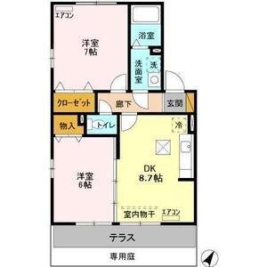 2DK 間取り図
