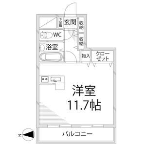 ワンルーム 間取り図
