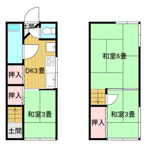 3DK 間取り図