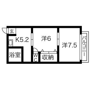 2K 間取り図