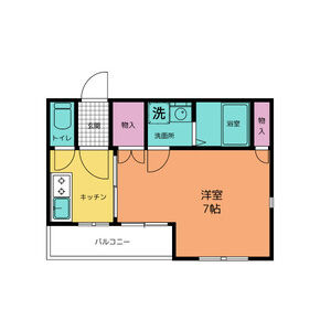 ワンルーム 間取り図
