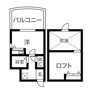 ワンルーム 間取り図