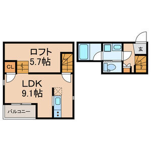 ワンルーム 間取り図