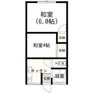 2DK 間取り図