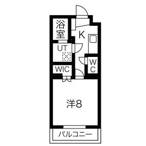 1K 間取り図