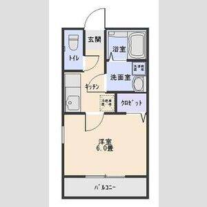 1K 間取り図
