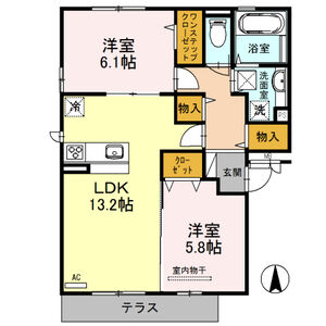 2LDK 間取り図