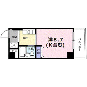 ワンルーム 間取り図