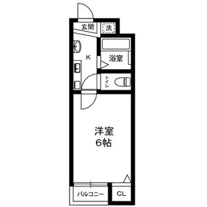 1K 間取り図