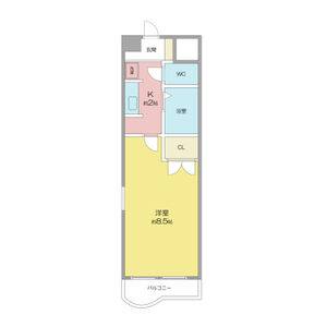 1K 間取り図