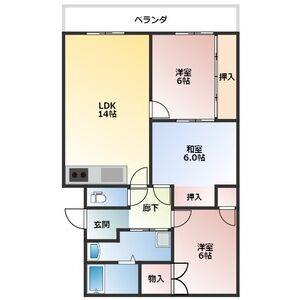 3LDK 間取り図