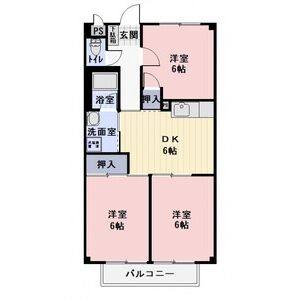 3DK 間取り図