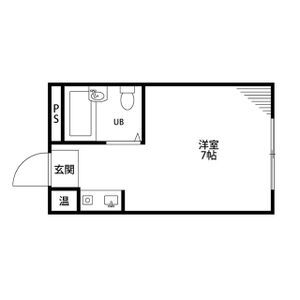 ワンルーム 間取り図