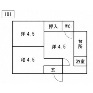 2K 間取り図