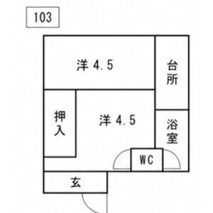 2K 間取り図