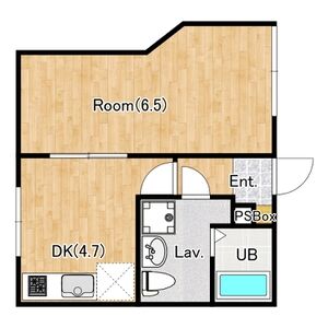 1DK 間取り図