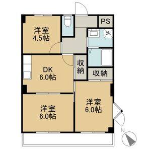 3DK 間取り図