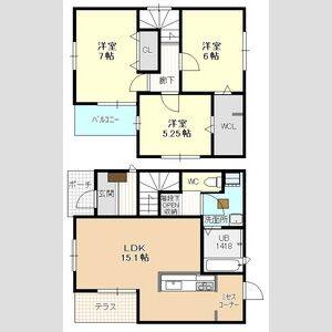 3LDK 間取り図