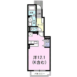 ワンルーム 間取り図