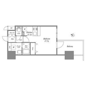 ワンルーム 間取り図