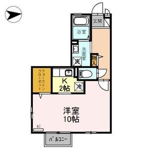 1K 間取り図