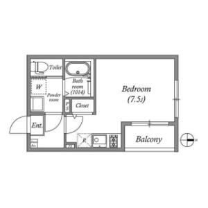 ワンルーム 間取り図