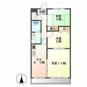 3DK 間取り図