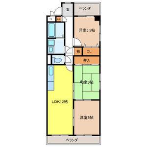 3LDK 間取り図