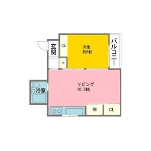 2DK 間取り図