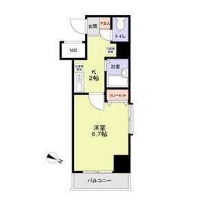 1K 間取り図