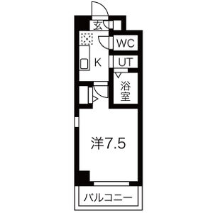 1K 間取り図